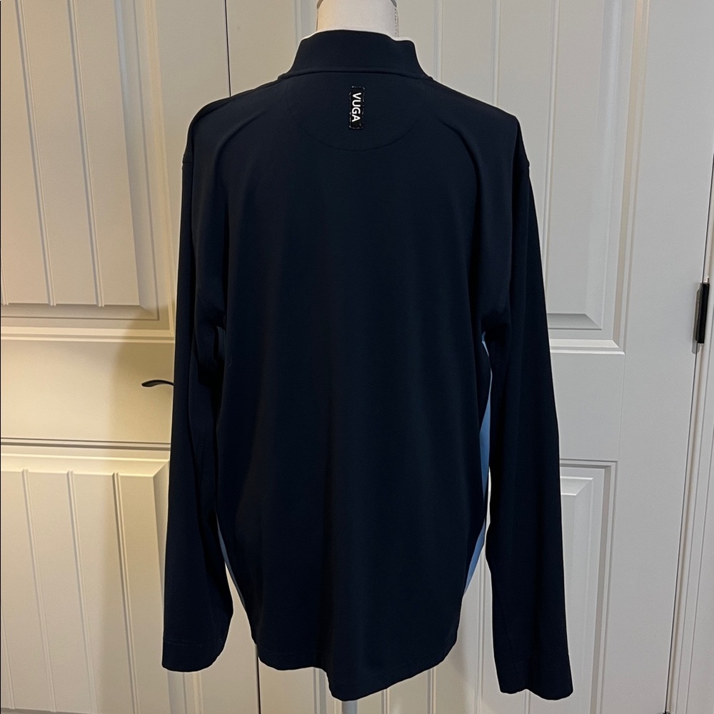 VUGA Men’s Navy Blue 1/4 Zip Pullover – Size XL Golf Quarter Zip jacket top - Picture 7 of 16
